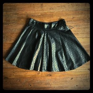 NWOT Mimi Chica Faux Leather Laser Cut Slater Mini